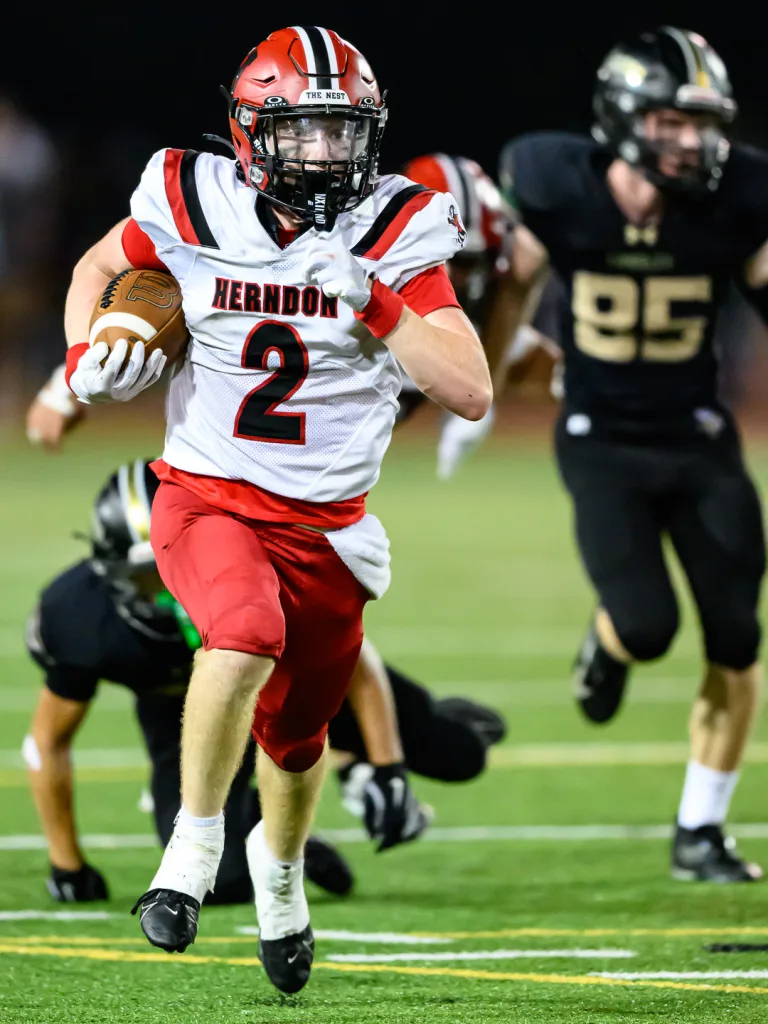 Game day sports coverage action shot